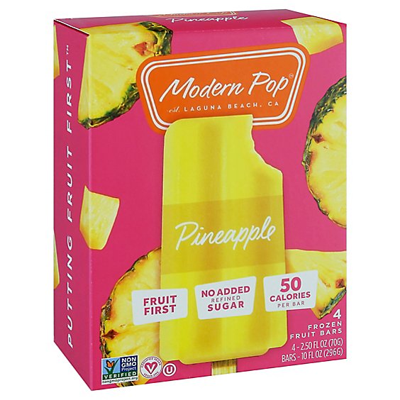 Modern Po Frzn Fruit Bar Pineapple - 2.5 Fl. Oz.