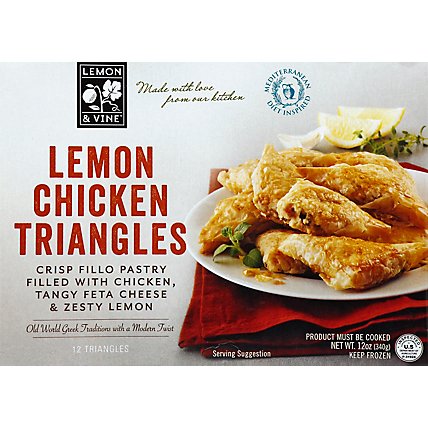 Lemon & V Lemon Chicken Triangles - 12 Oz - Image 2