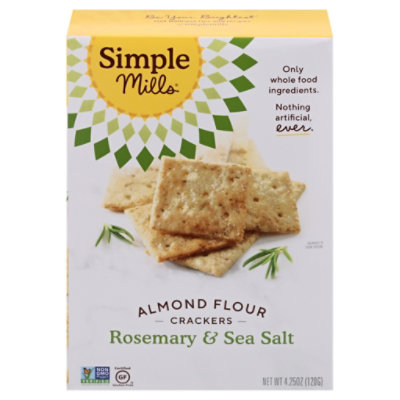 Simple Mills Crackers Almond Flour Rosemary & Sea Salt - 4.25 Oz - Image 2