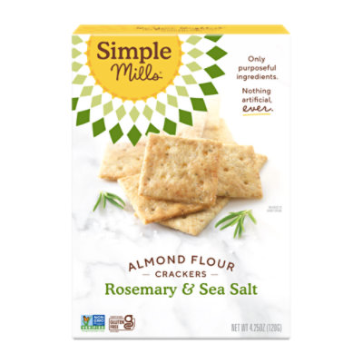 Simple Mills Crackers Almond Flour Rosemary & Sea Salt - 4.25 Oz - Image 2