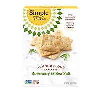 Simple Mills Crackers Almond Flour Rosemary & Sea Salt - 4.25 Oz