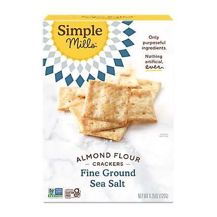 Simple Mills Fine Ground Sea Salt Almond Flour Crackers - 4.25 Oz - Image 2