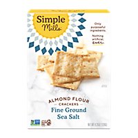 Simple Mills Fine Ground Sea Salt Almond Flour Crackers - 4.25 Oz - Image 1