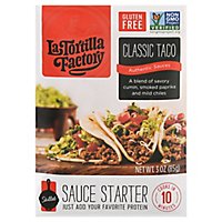 La Tortilla Factory Sauce Starter Skillet Classic Taco Box - 3 Oz - Image 1