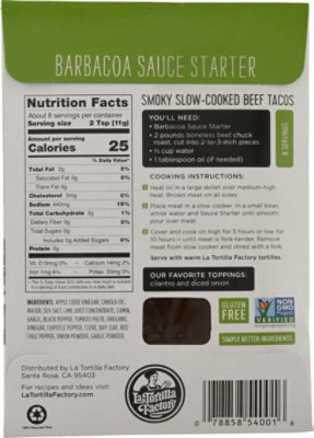 La Tortilla Factory Sauce Starter Slow Cooker Barbacoa Box - 3 Oz - Image 6