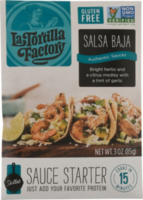 La Tortilla Factory Sauce Starter Skillet Salsa Baja Box - 3 Oz - Image 2