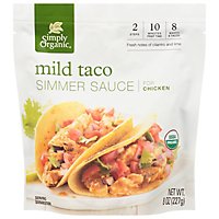 Simply Organic Simmer Sauce Mild Taco for Chicken Pouch - 8 Oz - Image 3