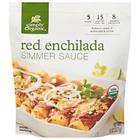Simply Organic Simmer Sauce Red Enchilada Pouch - 8 Oz - Image 1