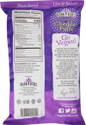 Veganrobs Puffs Cheddar Dairy Free - 3.5 Oz - Image 6