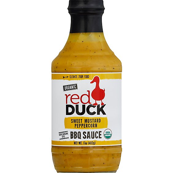 Red Duck Sweet Mustard Peppercorn Bbq Sauce - 17 Oz
