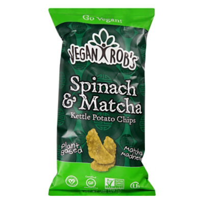 Vegan Robs Spinich Matcha Kettle Chips - 5 Oz - Image 3