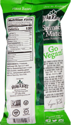 Vegan Robs Spinich Matcha Kettle Chips - 5 Oz - Image 6