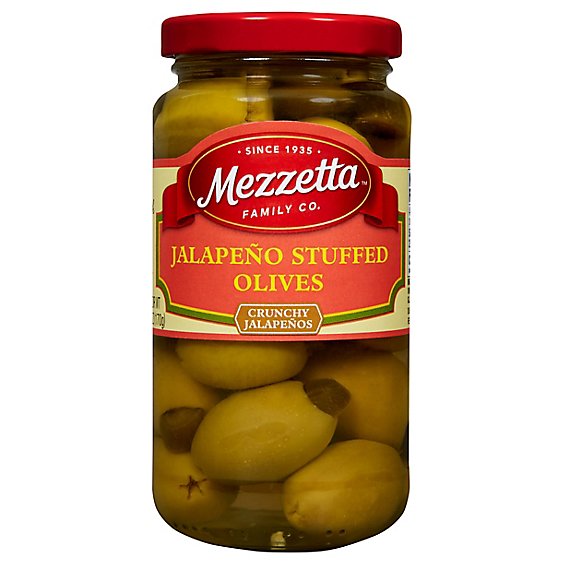 Mezzetta Olives Jalapeno Stuffed - 6 Oz