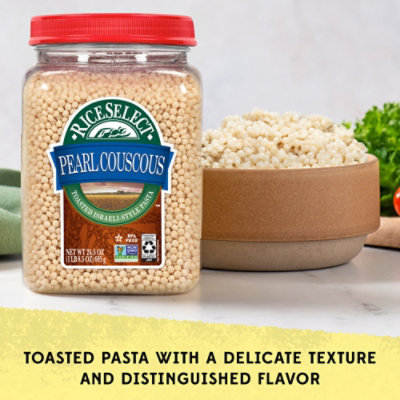 RiceSelect Pearl Couscous Israeli Style In Jar - 24.5 Oz - Image 2