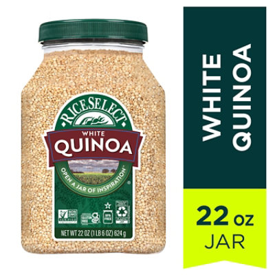 RiceSelect White Quinoa In Jar - 22 Oz
