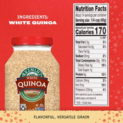 RiceSelect White Quinoa In Jar - 22 Oz - Image 5