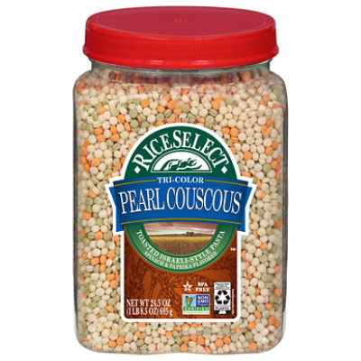 RiceSelect Couscous Tri-Color Pearl - 24.5 Oz
