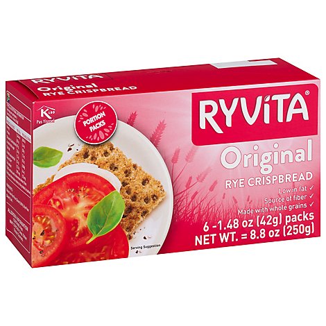 Ryvita Crispbread Tasty Rye Dark - 8.8 Oz