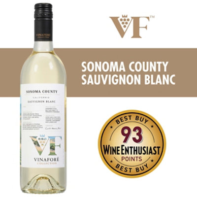 Vinafore Sonoma County Sauvignon Blanc Wine - 750 ML - Image 1