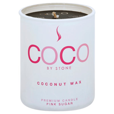 Coconut Candle Pink Sugar - 6 Oz - Image 1