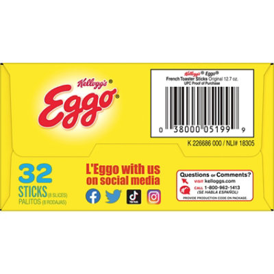 Eggo Frozen French Toast Sticks Breakfast Original 32 Count - 12.7 Oz - Image 8