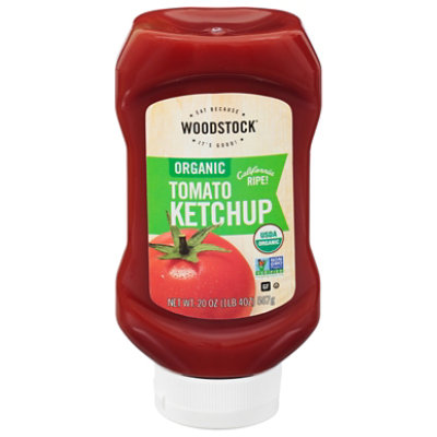 Woodstock Ketchup Tomato Organic Vine Ripened Organic Goodness - 20 Oz