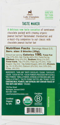 Lake Champlain Org Dark Peanut Butter Filled Bar - 3.25 Oz - Image 5