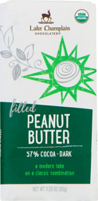 Lake Champlain Org Dark Peanut Butter Filled Bar - 3.25 Oz - Image 2
