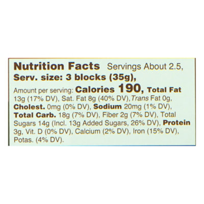 Lake Champlain Org Dark Peanut Butter Filled Bar - 3.25 Oz - Image 3