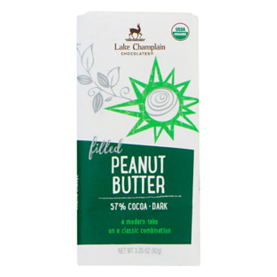 Lake Champlain Org Dark Peanut Butter Filled Bar - 3.25 Oz - Image 1