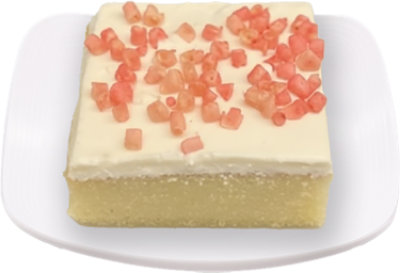 Bakery Cake Slice Pink Champagne - Each (460 Cal) - Image 1