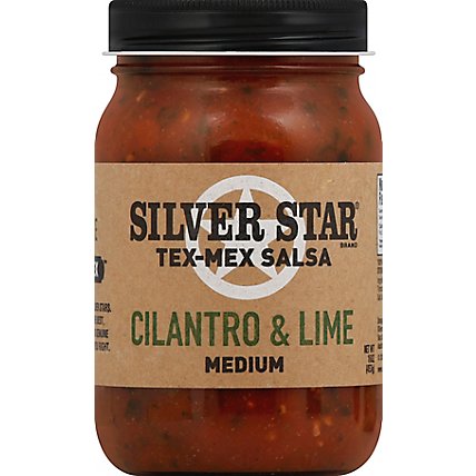 Silver Star Salsa Tex-Mex Cilantro & Lime Medium Jar - 16 Oz - Image 2