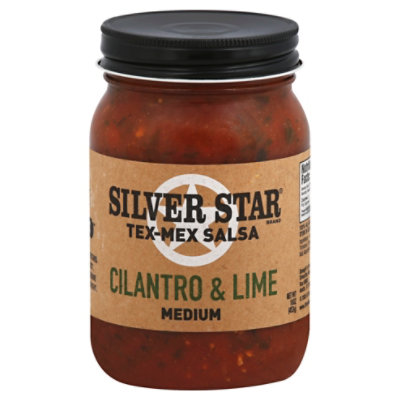 Silver Star Salsa TexMex Cilantro & Lime Medium Jar 16 Oz JewelOsco