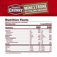 Campbells Chunky Soup Minestrone With Italian Sausage - 18.8 Oz - Image 5