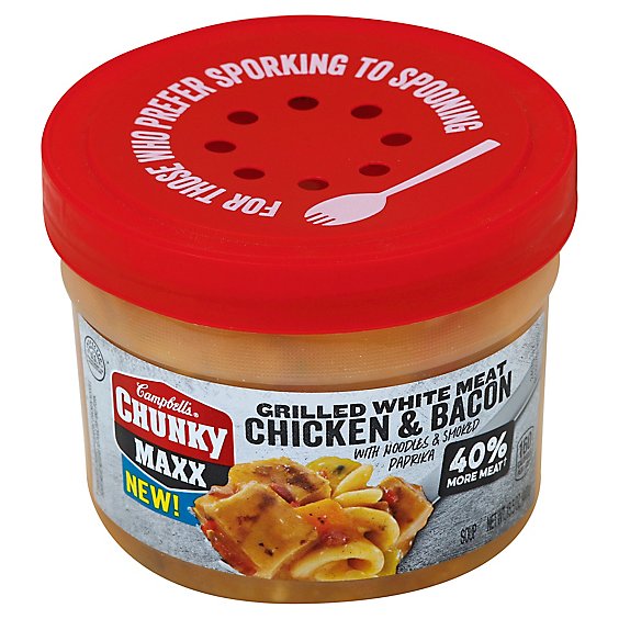 Campbells Chunky Maxx Soup Grilled White Meat Chicken & Bacon - 15.5 Oz