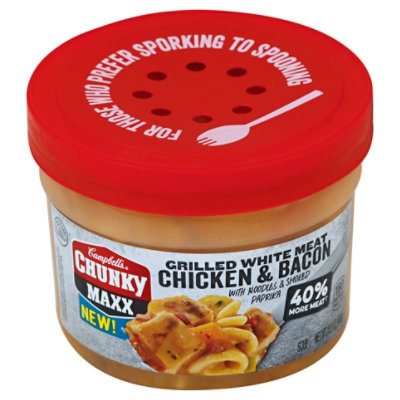 Campbells Chunky Maxx Soup Grilled White Meat Chicken & Bacon - 15.5 Oz