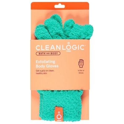Cleanlogic Exfoliating Bath Gloves Bath & Body Care - Each - Image 1
