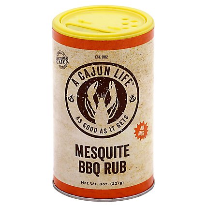A Cajun Life Rub BBQ Mesquite - 8 Oz - Image 1