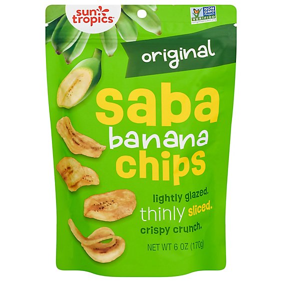 Sun Tropics Original Saba Banana Chips - 6 Oz