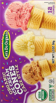 Lets Do Ice Cream Cones Organic 12 Count - 1.2 Oz - Image 5