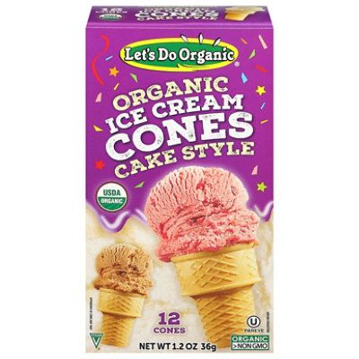 Lets Do Ice Cream Cones Organic 12 Count - 1.2 Oz - Image 1