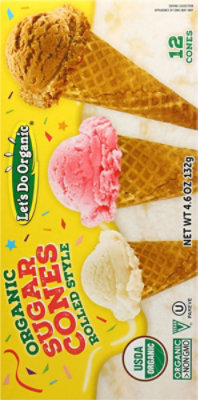 Lets Do Sugar Cones Organic 12 Count - 5 Oz - Image 5