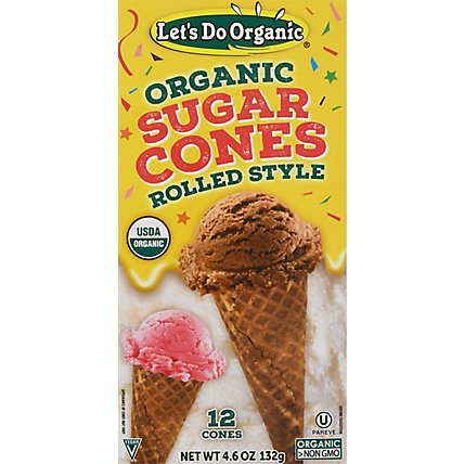 Lets Do Sugar Cones Organic 12 Count - 5 Oz - Image 2