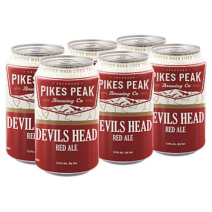 Pikes Peak Devils Head Red In Cans - 6-12 Fl. Oz. - Image 1