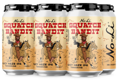 No-Li Squatch Bandit Juicy Haze Tangerine IPA - 6-12 Fl. Oz. - Image 1