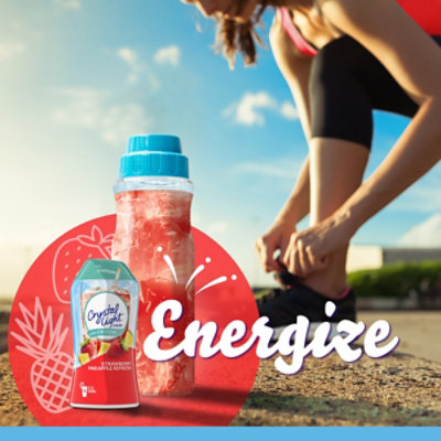 Crystal Light Liquid Strawberry Pineapple Refresh Naturally Flavored Drink Mix w/ Caffeine - 1.62 Fl. Oz. - Image 4