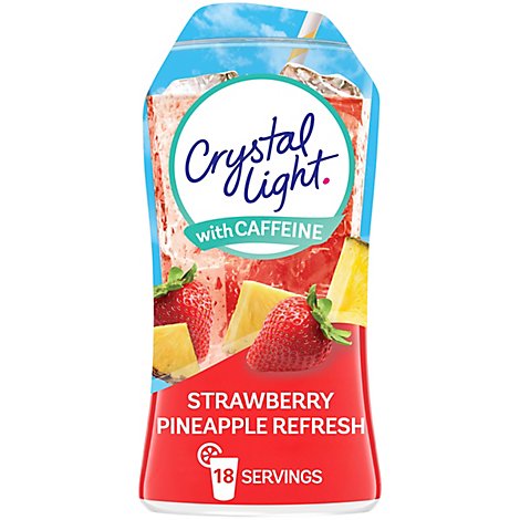 Crystal Light Liquid Drink Mix with Caffeine Strawberry Pineapple Refresh - 1.62 Fl. Oz.