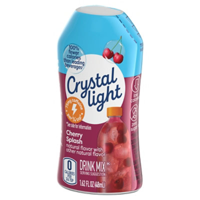 Crystal Light Liquid Cherry Splash Naturally Flavored Drink Mix with Caffeine - 1.62 Fl. Oz. - Image 4