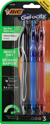 Bic Gelocity Multi Color Gel Med Pt 3 Pk - Each - Image 2