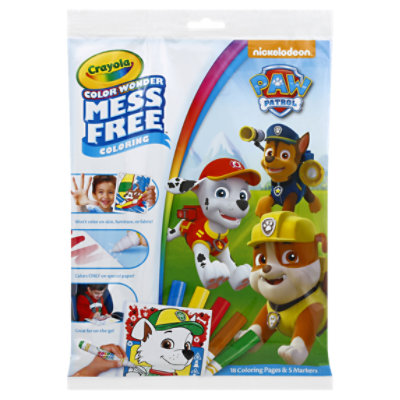 Crayola Color Wonder Coloring Pages & Markers, Nickelodeon Paw Patrol